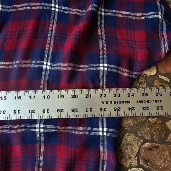 Rails Sloane Tie-Front Plaid Shirt Red/Blue Button-Up Lightweight Soft Size L - Picture 10 of 12